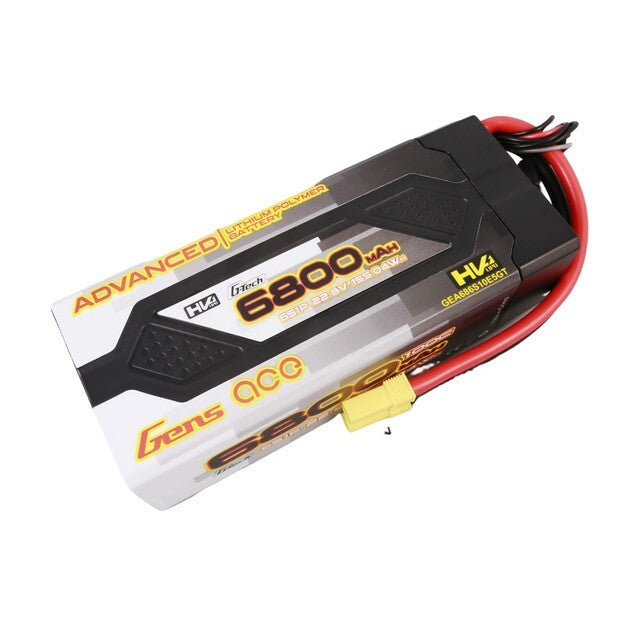 Gens Ace 6800mAh 6S 100C 22.8V HardCase G-Tech Advanced Lipo Battery Pack w/ EC5
