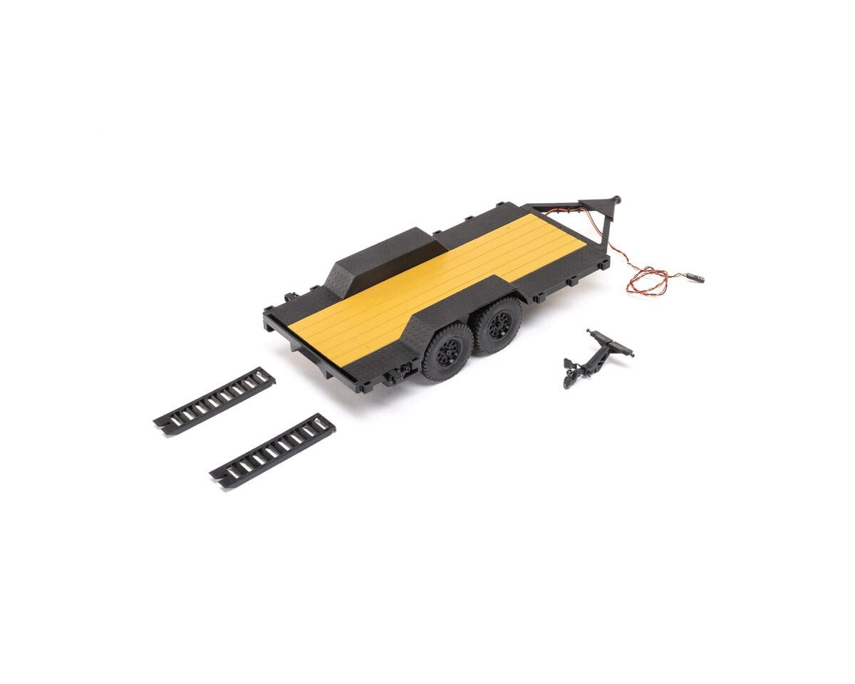 Axial SCX24 1/24th Scale Flat Bed Mini Vehicle Trailer w/LED Taillights AXI00009
