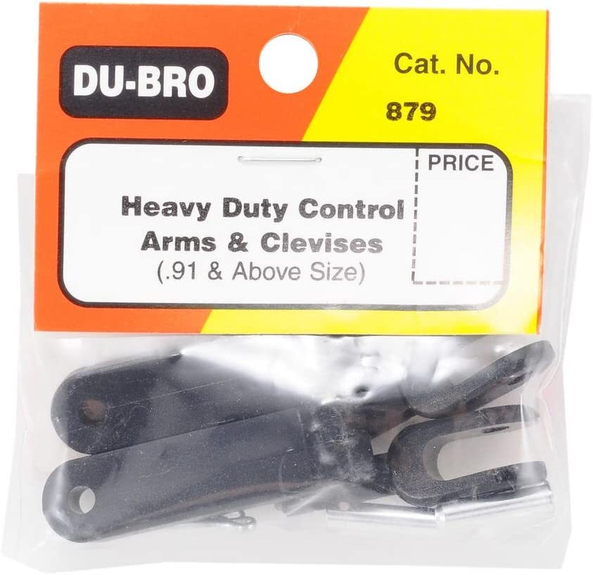 DuBro RC Airplane 879 Heavy Duty Control Arms & Clevises .91 Up (2) DUB879