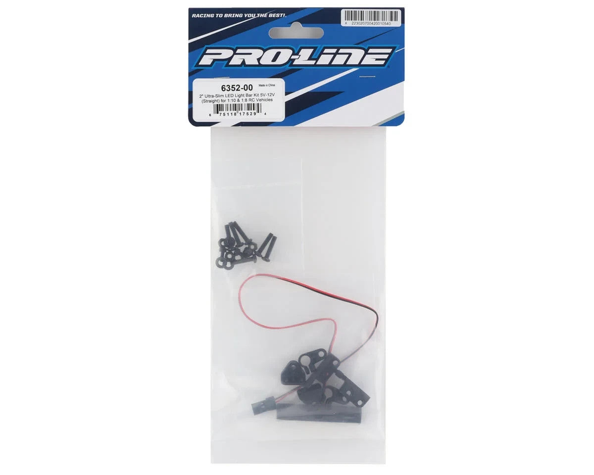 ProLine Racing 1/10 & 1/8 2 Ultra-Slim LED Light Bar Kit 5V-12V Str PRO635200