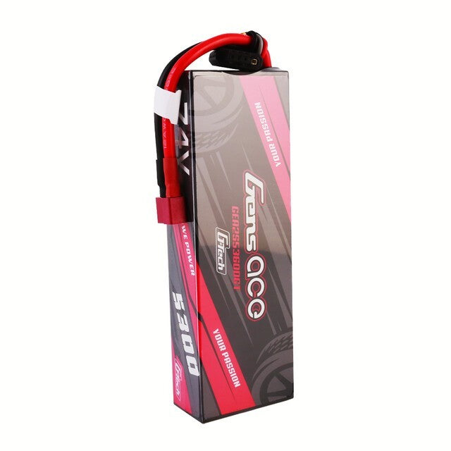 Gens Ace G-Tech 5300mAh 2s 7.4V 60C HardCase Lipo Battery Pack w/ Deans T Plug