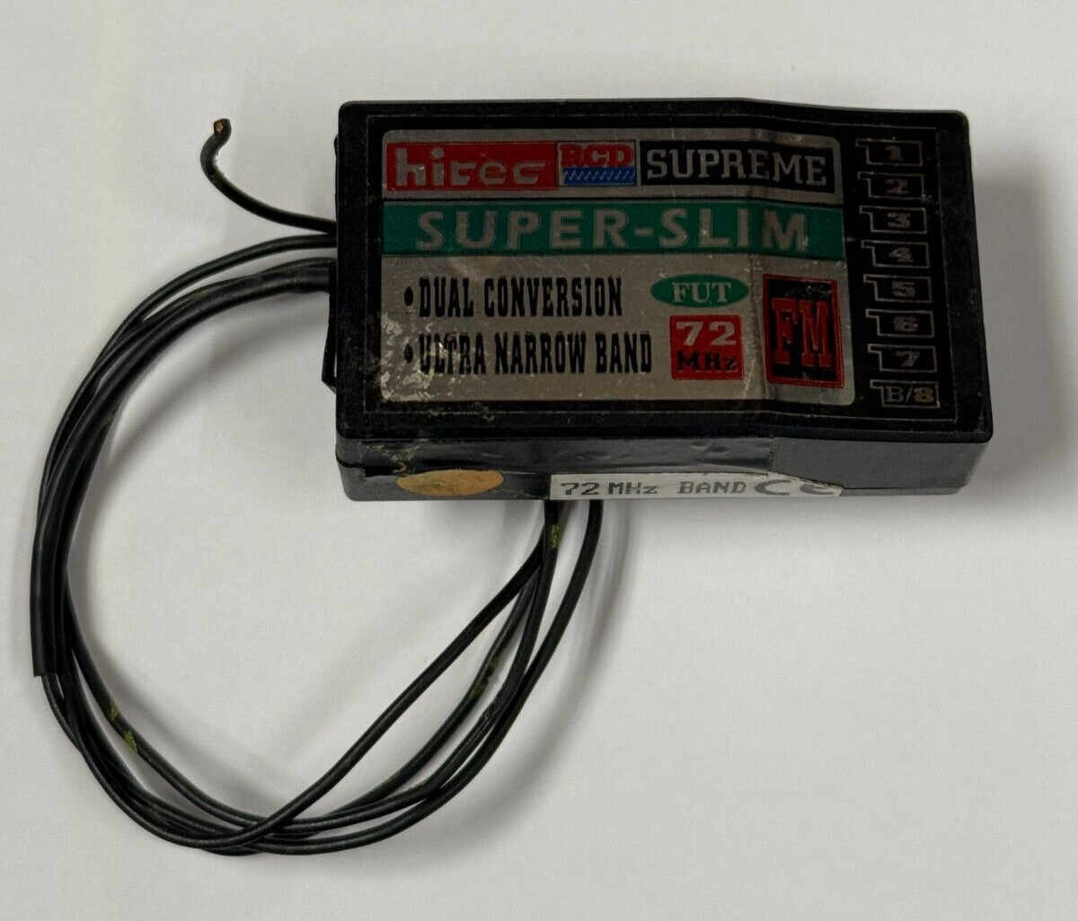 Excellent Hitec Super Slim 72mhz FM Negative Shift Futaba RC Receiver : Futaba
