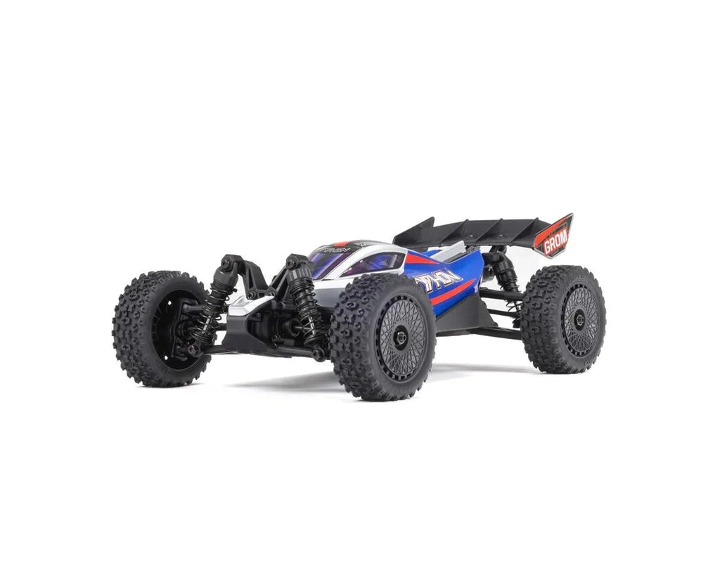 Arrma Typhon Grom MEGA 4WD 380 Brushed 1/18 Buggy RTR Blue/Silver ARA2106T1