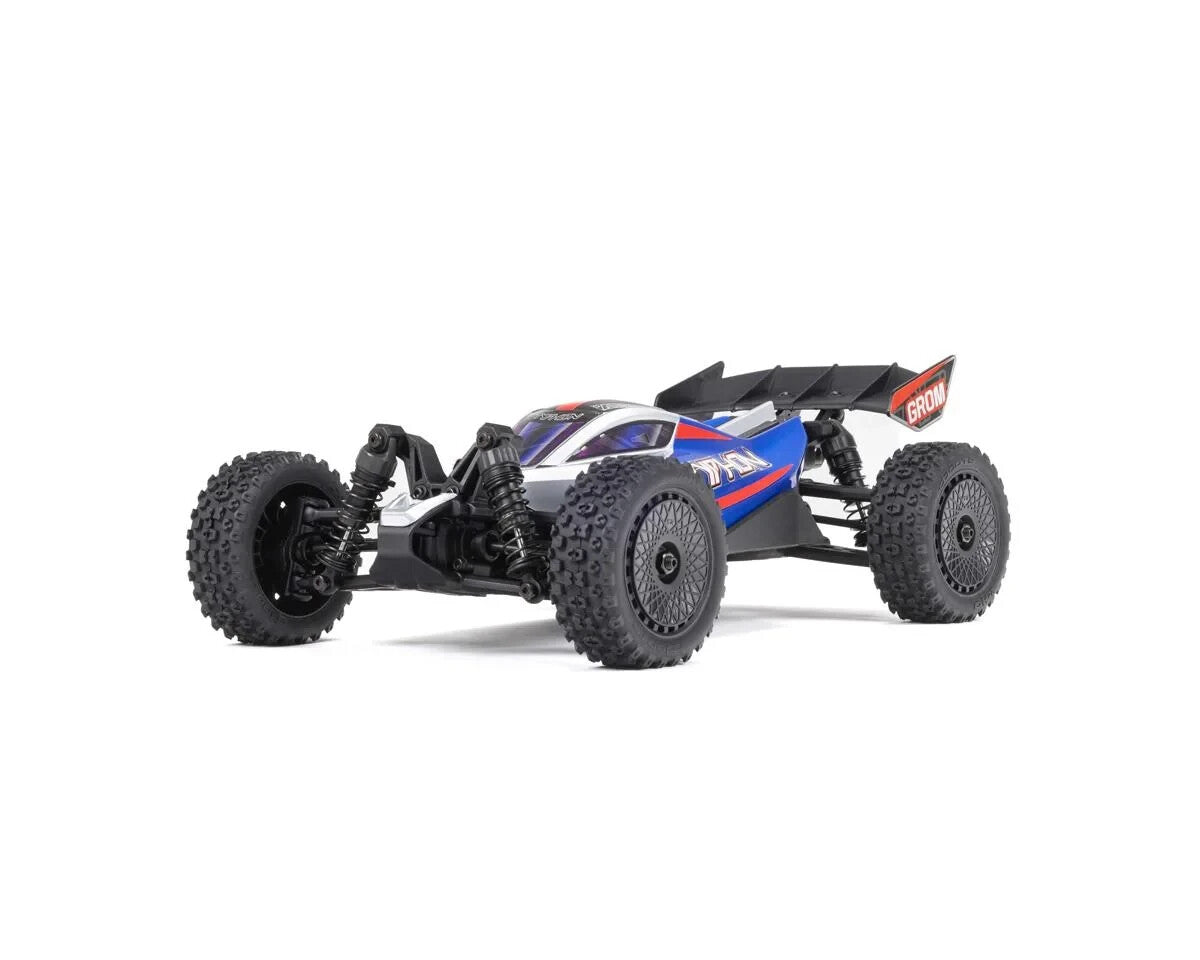 Arrma Typhon Grom MEGA 4WD 380 Brushed 1/18 Buggy RTR Blue/Silver ARA2106T1