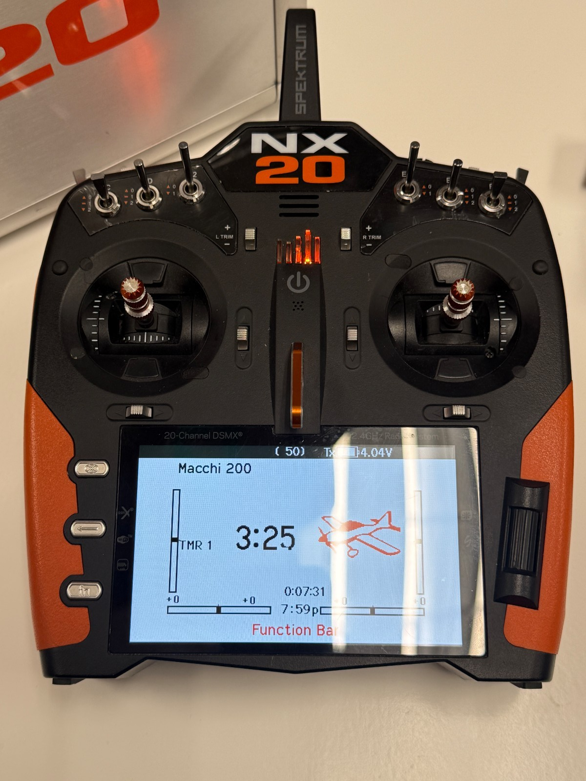 Spektrum RC NX20 2.4GHz DSMX 20-Channel Radio System Transmitter Only SPMR20500