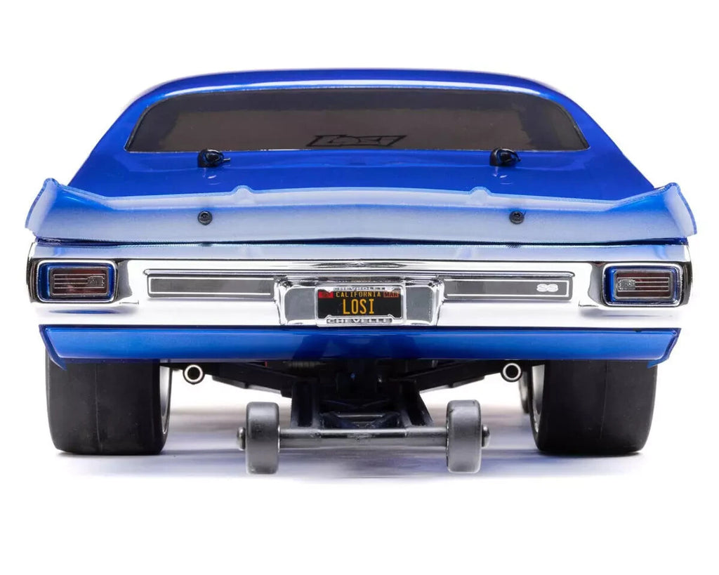 Losi 1/16 1970 Chevelle 2WD RTR Ready To Run RC Drag Car Blue LOS01023T1