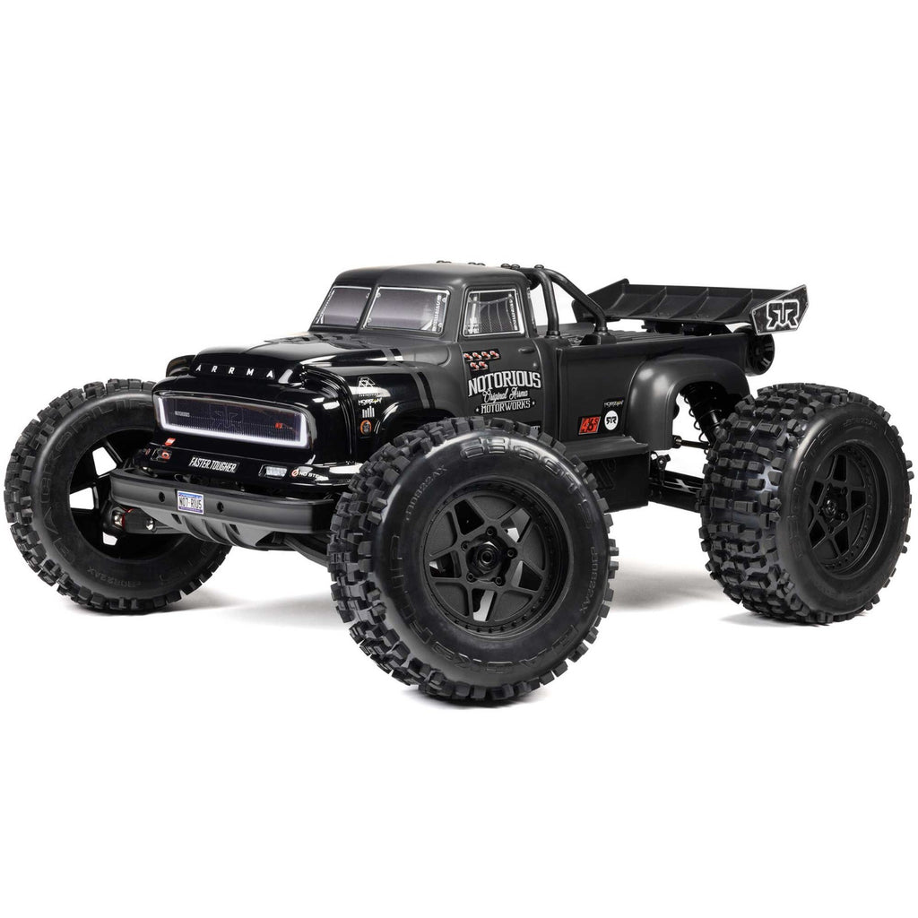 ARRMA Notorious ARA8611V6T1 1:8 Scale Brushless RTR Monster Stunt Truck