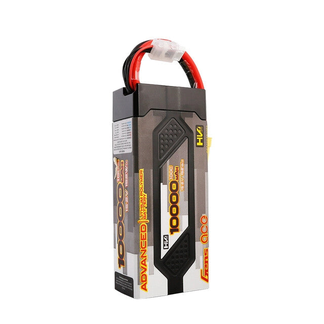 Gens Ace Advanced 10000mAh 15.2V 100C 4S HardCase Lipo Battery Pack EC5 : ARRMA