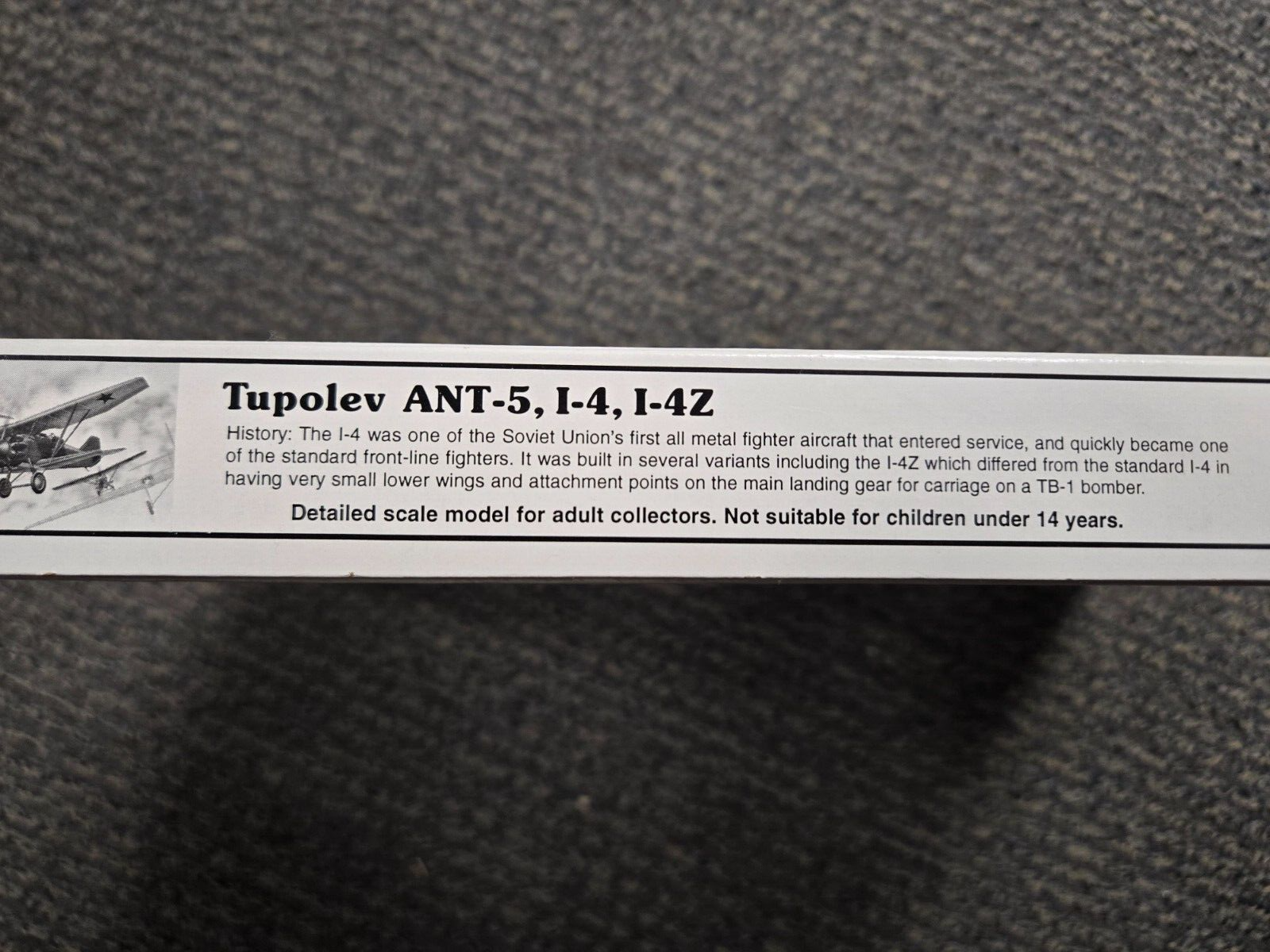 NIB 1:72 Encore kit 1013 Tupolev ANT-5 I-4 I-4Z proto fighter choice 3 finishes