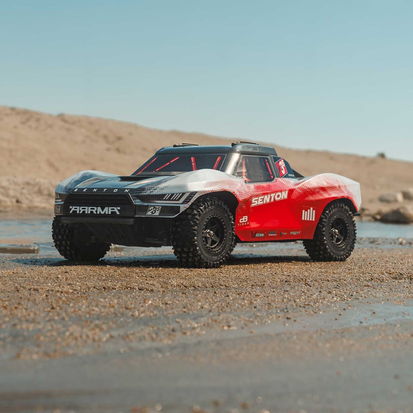 Arrma 1/10 SENTON 4X4 223S BLX Brushless Short Course Truck RTR With DSC, Red