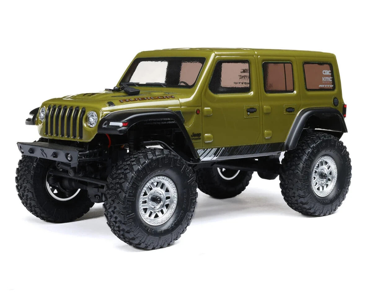Axial AXI00002V3T4 SCX24 V3 RTR Ready To Run Jeep Wrangler Unlimited Body Green