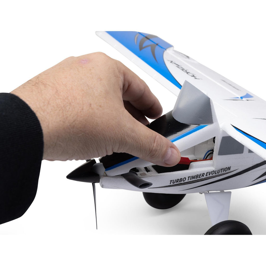 E-flite EFLU8950 UMX Turbo Timber Evolution BNF Basic Electric Airplane (700mm)