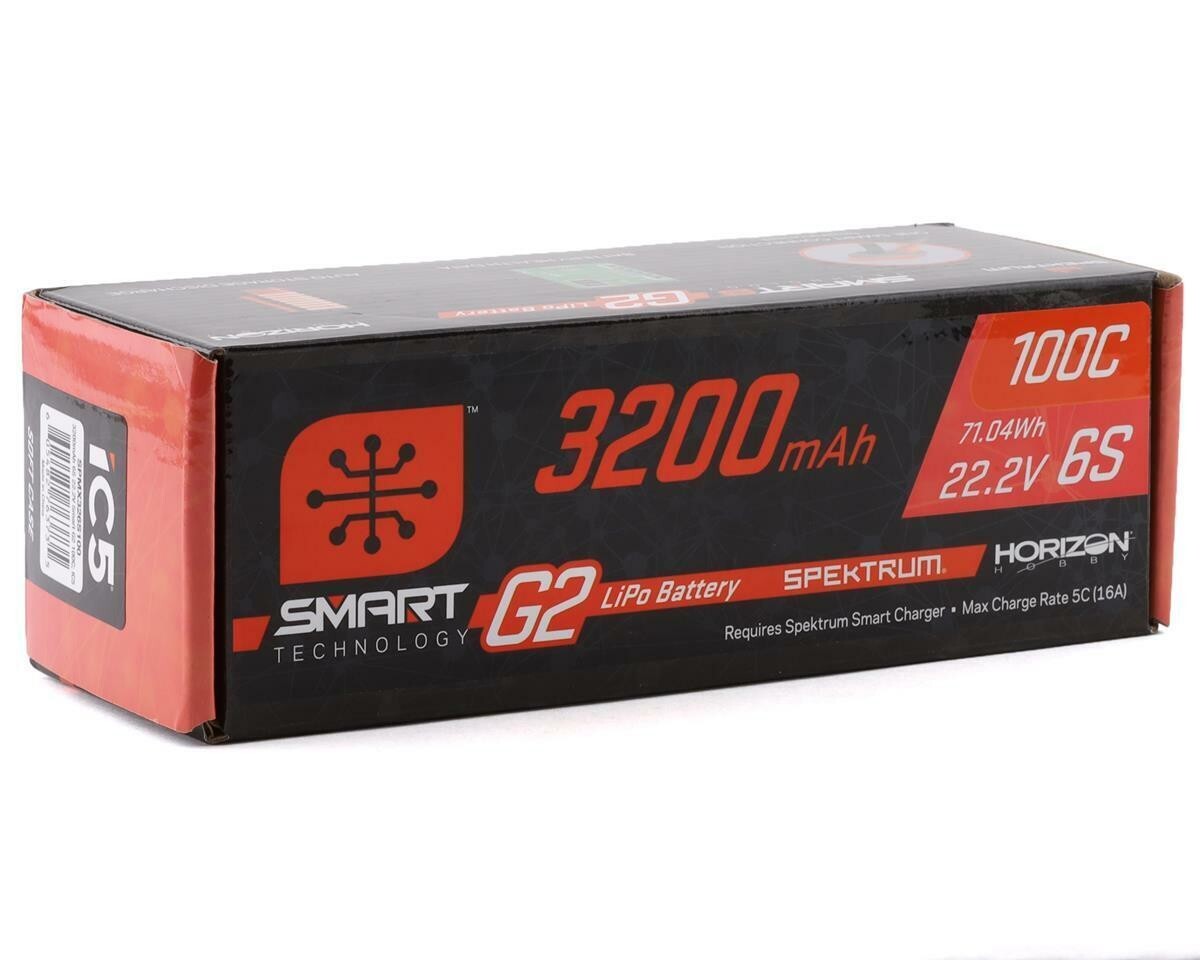 Spektrum RC 6S Smart G2 LiPo 100C Battery Pack 22.2V 3200mAh SPMX326S100
