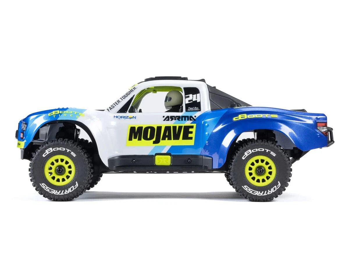 Arrma Mojave Grom MEGA 4WD 380 Brushed 1/18 Electric Desert Truck RTR Blue/White