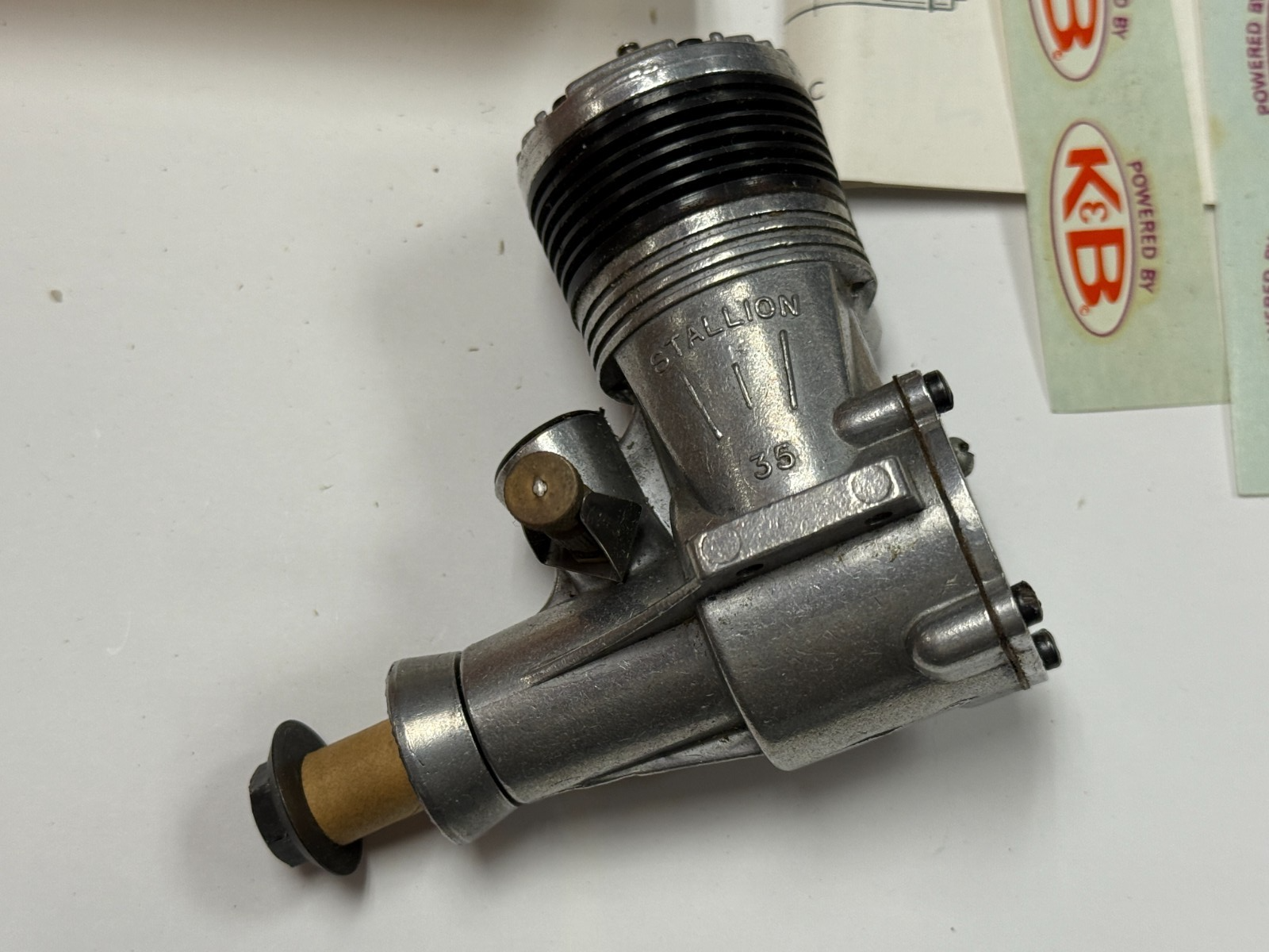 Rare New in Box K and B Stallion .35 Control Line CL Model Airplane Nitro Engine