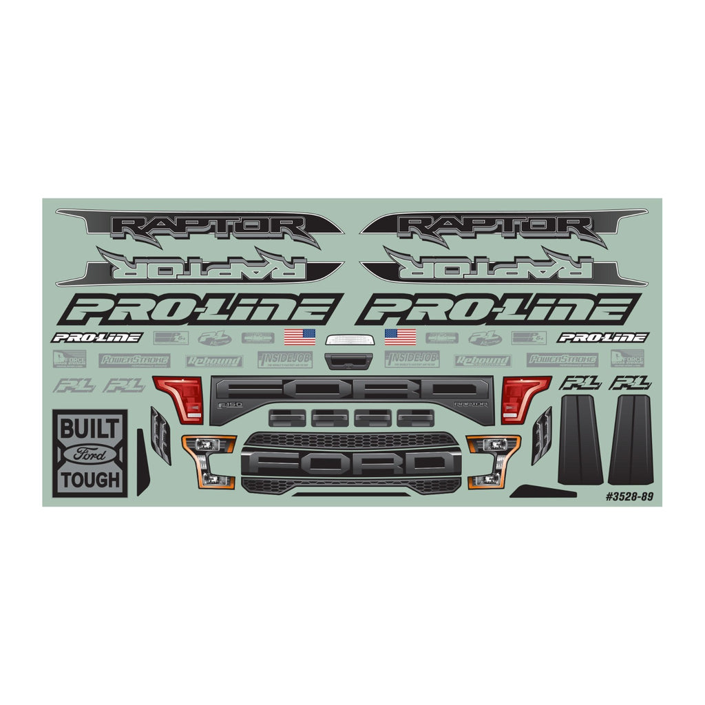 Proline 1/10 PreCut 2017 Ford F150 Raptor Clear Body Rustler PRO352817 352817