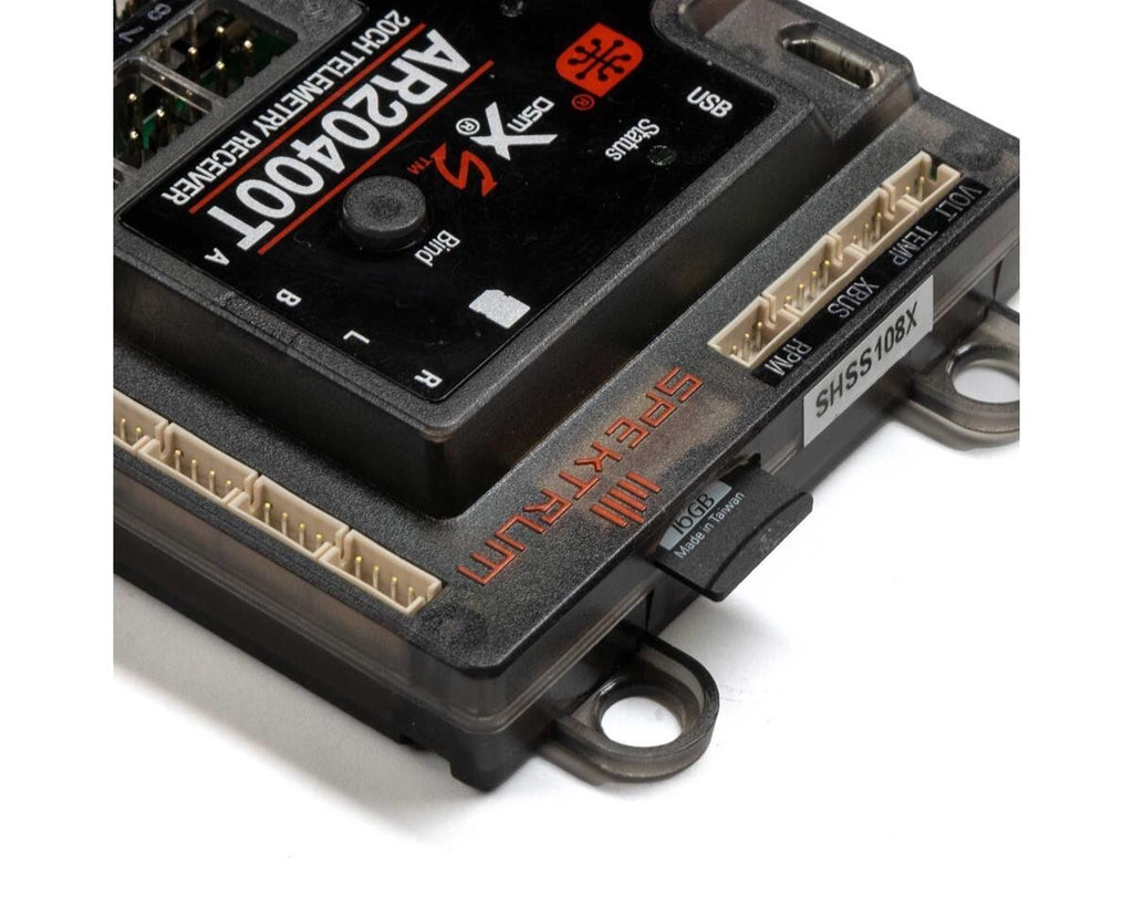 Spektrum RC AR20400T 20-Channel DSMX PowerSafe Telemetry Receiver SPMAR20400T