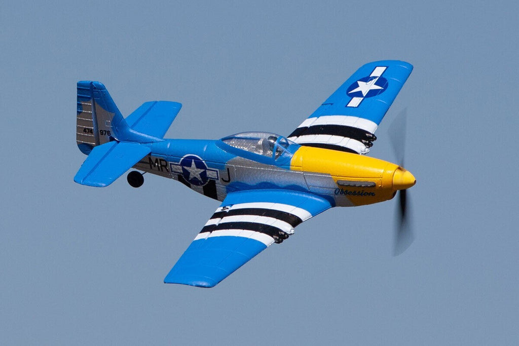 P-51D Mustang Obsession Micro Warbirds RTF RC Airplane w/PASS Stability Assist