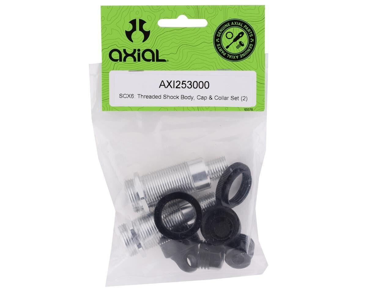 Axial SCX6 Jeep / Honcho Threaded Shock Body Cap & Collar Set 2 AXI253000 253000
