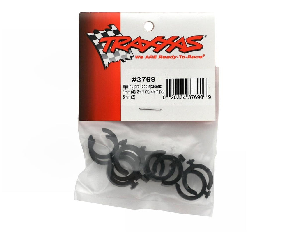 Traxxas 3769 Spring PreLoad Spacers Ride Height Clips Set Slash Rustler Stampede