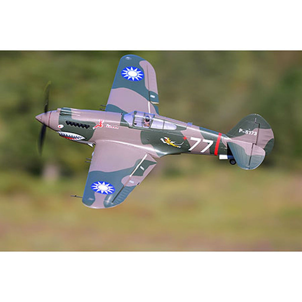 New P40 P-40 P-40B Flying Tiger 980mm RC Electric Model Airplane PNP with Reflex