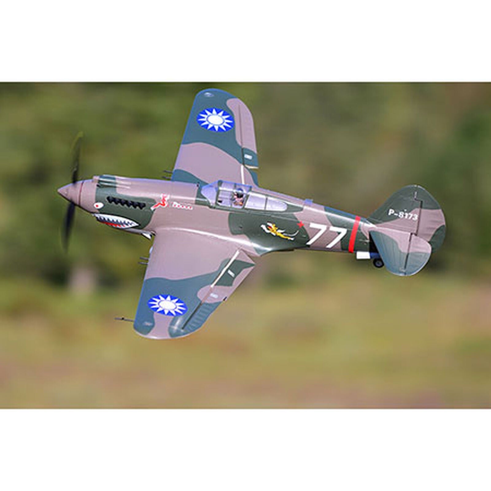 New P40 P-40 P-40B Flying Tiger 980mm RC Electric Model Airplane PNP with Reflex