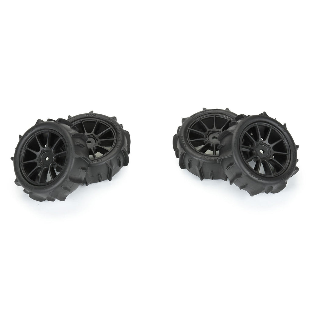 Pro-Line PRO1031010 1/14 Dumont F/R Tires MTD 12mm Black Mach-10 (4) Typhon GROM