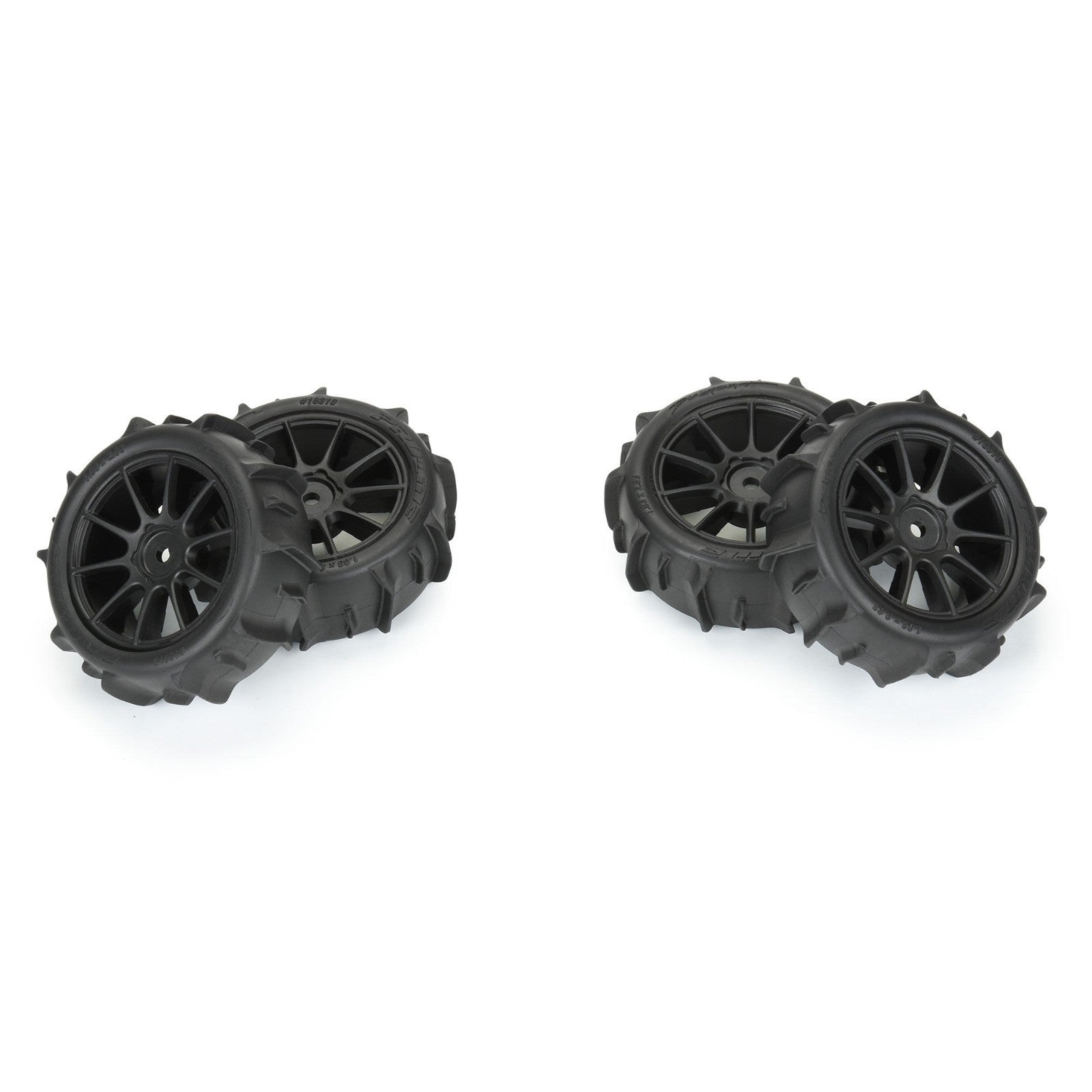 Pro-Line PRO1031010 1/14 Dumont F/R Tires MTD 12mm Black Mach-10 (4) Typhon GROM