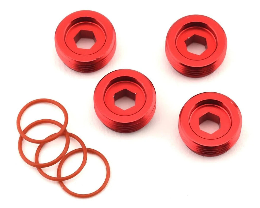 ARRMA ARA320467 Aluminum Front Hub Nut (Red) (4) KRATON/OUTCAST/TYPHON 6S HH