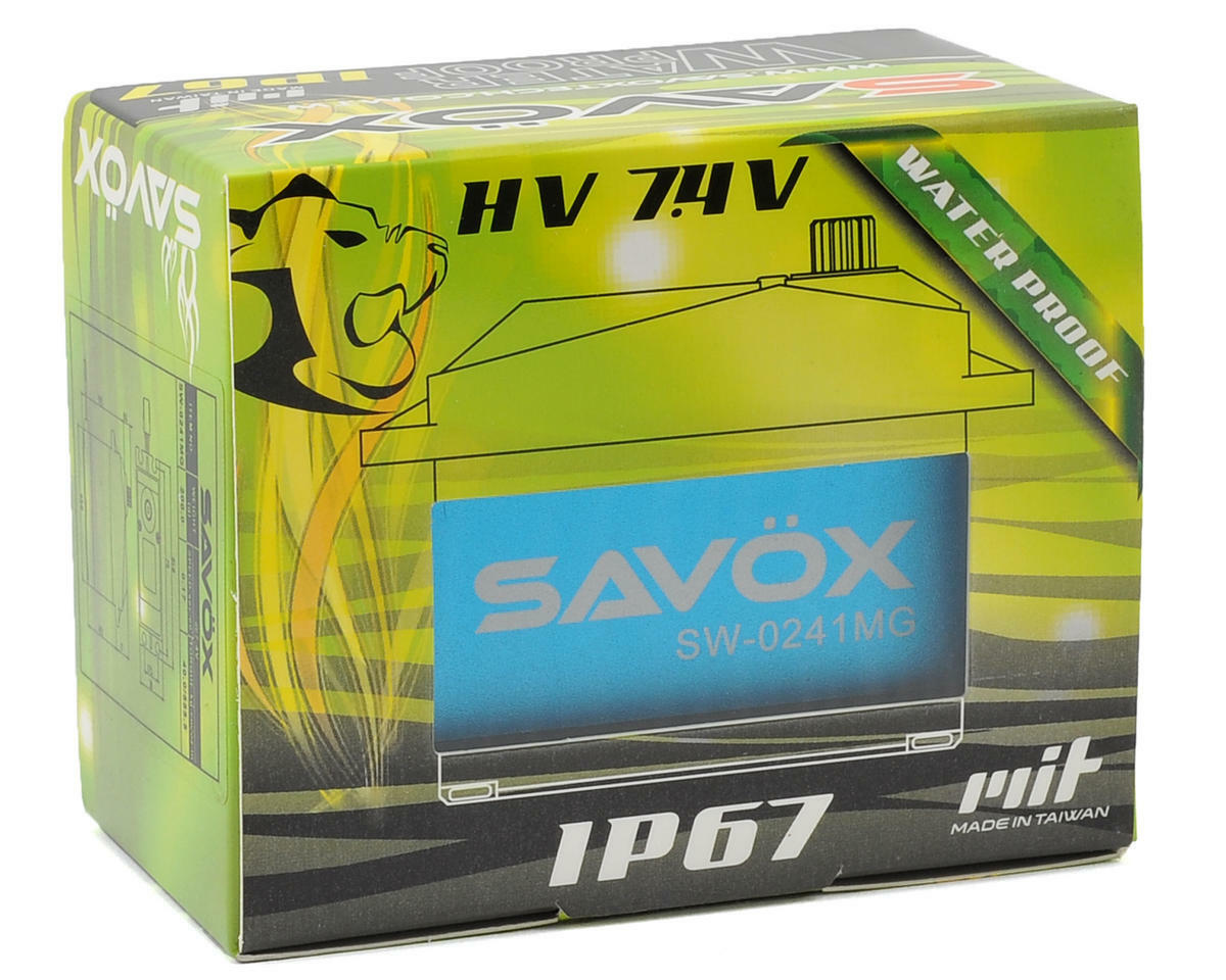 Savox SW-0241MG "Super Torque" Waterproof Digital 1/5 Scale Servo (High Voltage)
