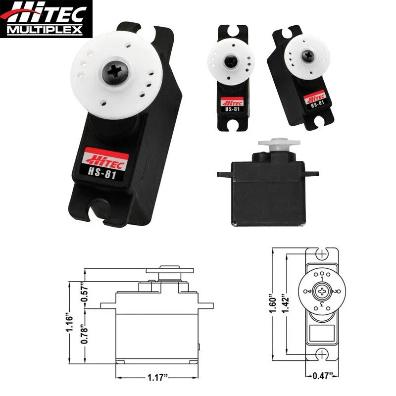 Hitec HS81 HS-81 RC Remote Control Airplane Micro Servo HRC31081S