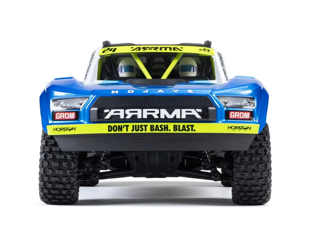 Arrma Mojave Grom MEGA 4WD 380 Brushed 1/18 Electric Desert Truck RTR Blue/White
