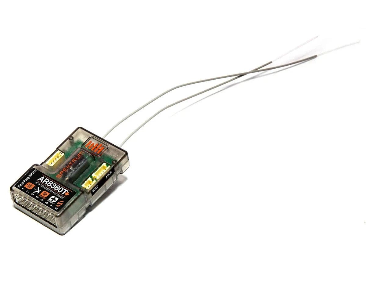 Spektrum AR8360T+ DSMX 8-Channel AS3X & SAFE RC Airplane Telemetry Receiver RX