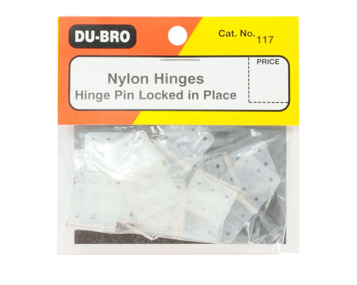 Dubro Nylon Hinges Standard Size 15-pack For RC Airplane Control Surfaces DUB117