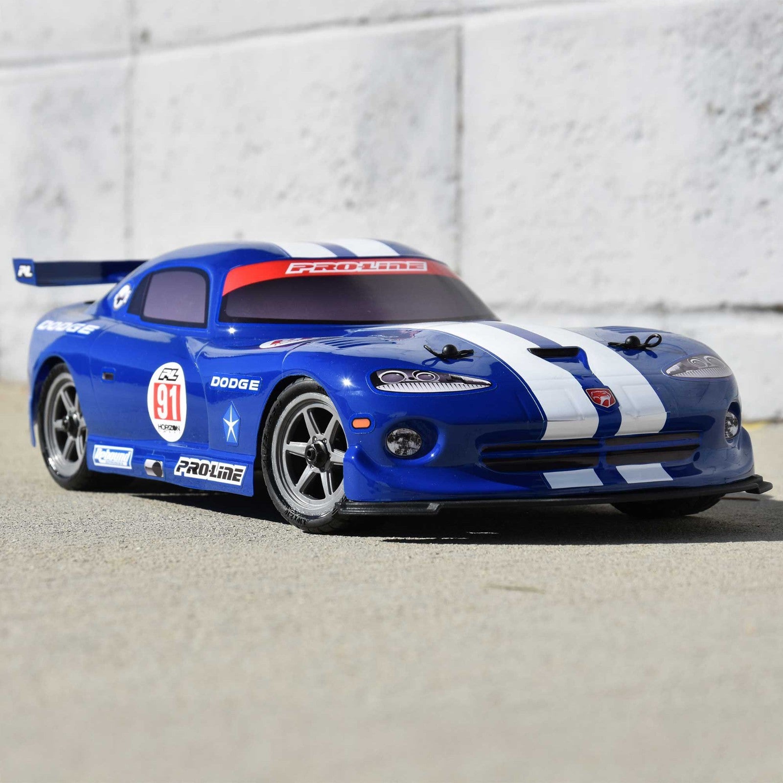 ProLine 1/12 Pre-Cut 2002 Dodge Viper GTS Blue Body: Losi NASCAR PRO368413