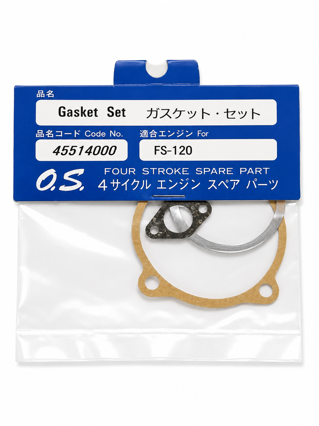 OS Engine FS120 FS-120 Gasket Set 45514000 Genuine OEM 4-Stroke Engine Part NOS