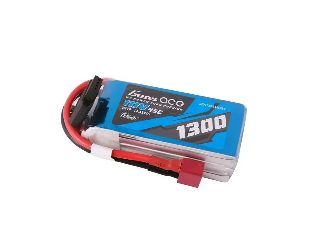 4x Gens Ace G-Tech Smart 3S LiPo Battery 45C 11.1V/ 1300mAh GEA133S45DGT