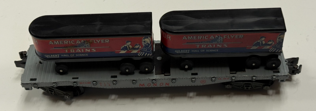 Vintage American Flyer S Gauge FlyCar w/ Trailers " Monon" BLT 1-56 #956 956