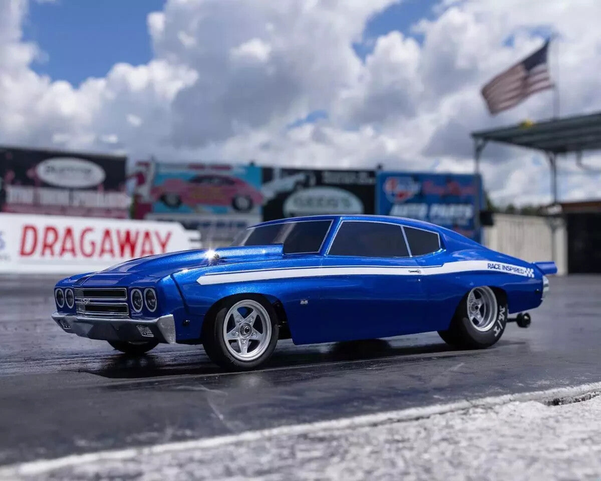 Losi 1/16 1970 Chevelle 2WD RTR Ready To Run RC Drag Car Blue LOS01023T1