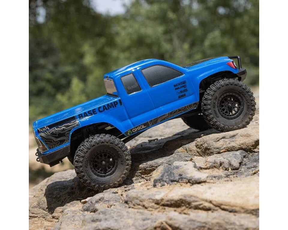 Axial SCX24 Base Camp 1/24 4WD RTR Scale Mini Rock Crawler Blue AXI-1219T2