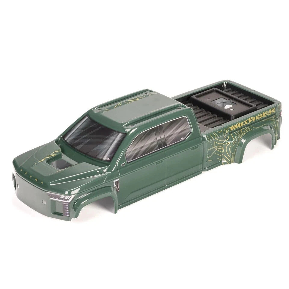 ARRMA BIG ROCK 4X4 Crew Cab Clipless Painted Decaled Trimmed Body Green ARA-1380