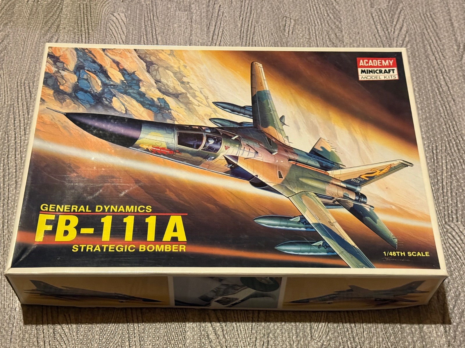 1/48 Scale Academy General Dynamics FB-111A Strategic Bomber Model Kit 1648