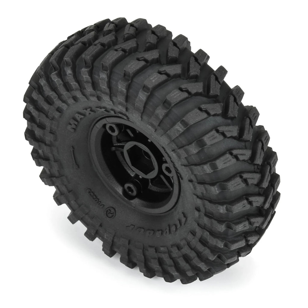 Pro-Line PRO1022510 1/24 Maxxis Trepador F/R 1.0" Tires MTD 7mm Blck Holcomb (4)