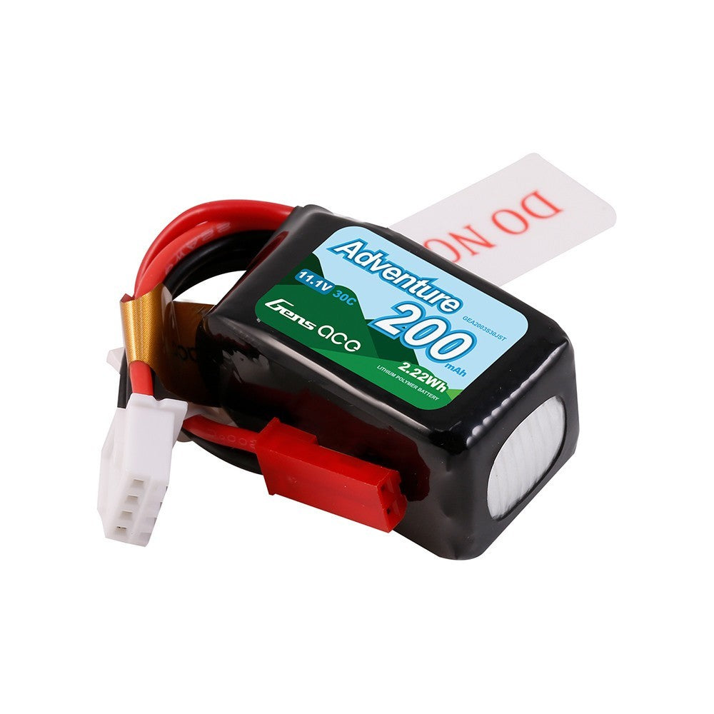 4x Gens Ace 200mAh 3S 11.1V 30C Lipo RC Truck / Airplane Battery Pack JST Plug