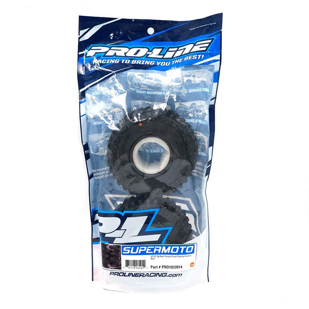 ProLine Racing 1/10 Hyrax LP G8 Front/Rear 2.2" Rock Crawling Tires 2 PRO1022014
