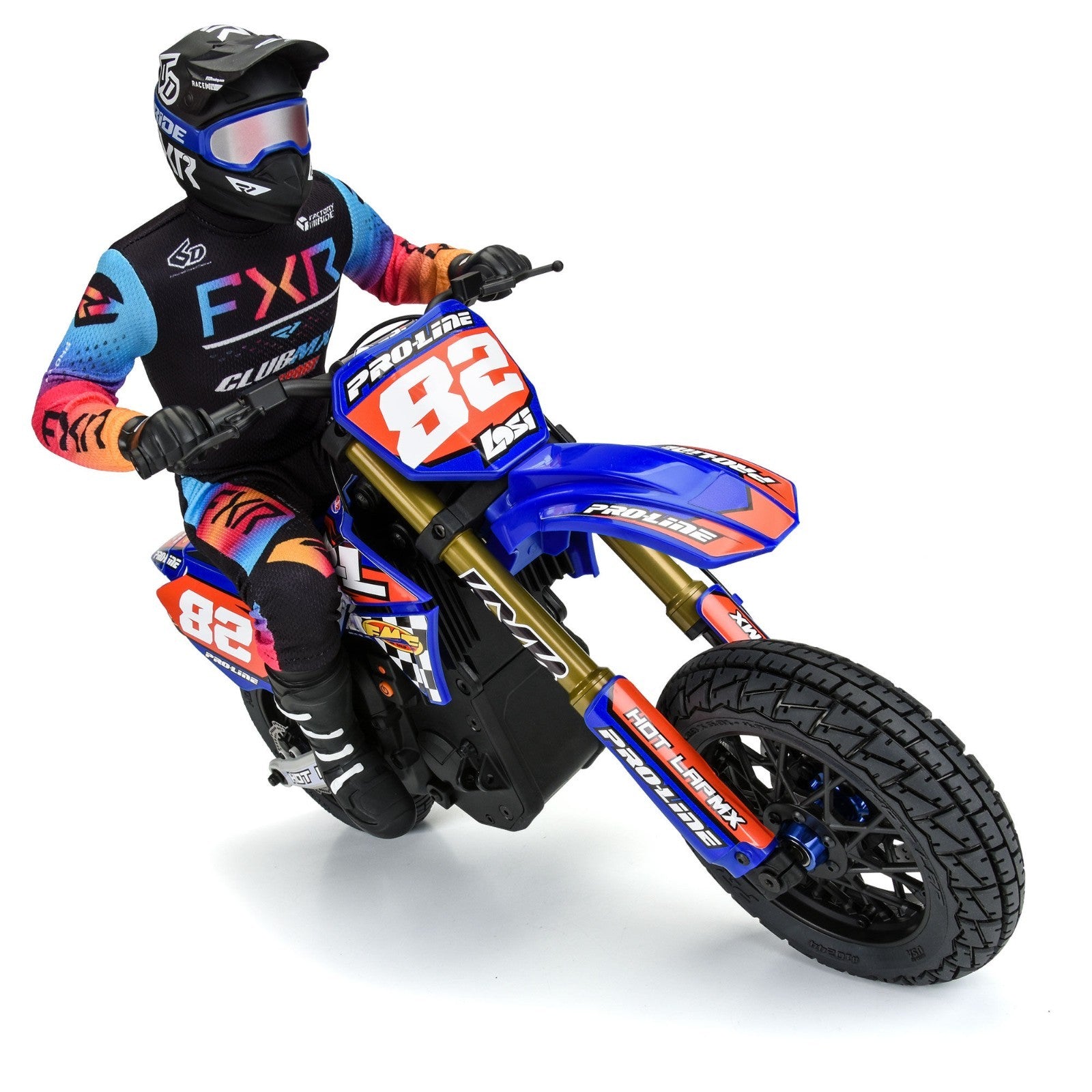 ProLine PRO1024410 Hot Lap S3 Motorcycle Front Tire Mounted on Black Supermoto