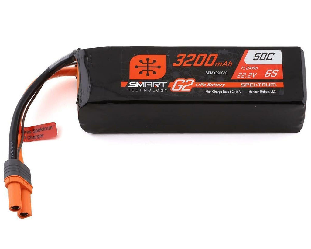 Spektrum RC 6S Smart G2 LiPo 50C Battery Pack 22.2V / 3200mAh SPMX326S50