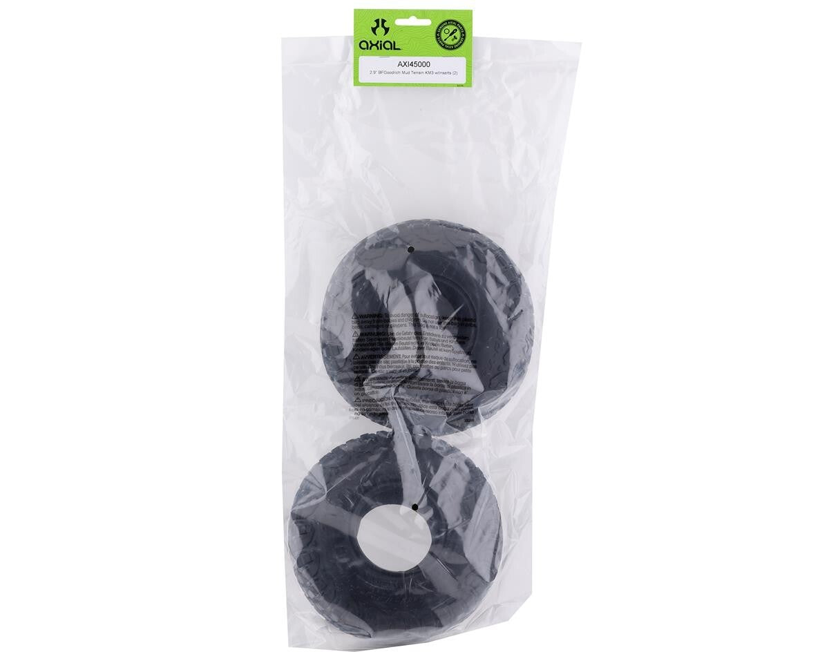 Axial BFGoodrich Mud Terrain KM3 2.9 Monster Truck Tires w/Inserts AXI45000