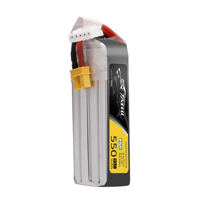 Tattu 550mAh 4S 95C 15.2V HV Lipo RC Airplane Battery Long Pack With XT30 Plug