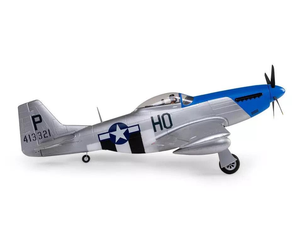 E-flite P-51D P51 Mustang PNP Plug in Play Electric RC Remote Control Airplane